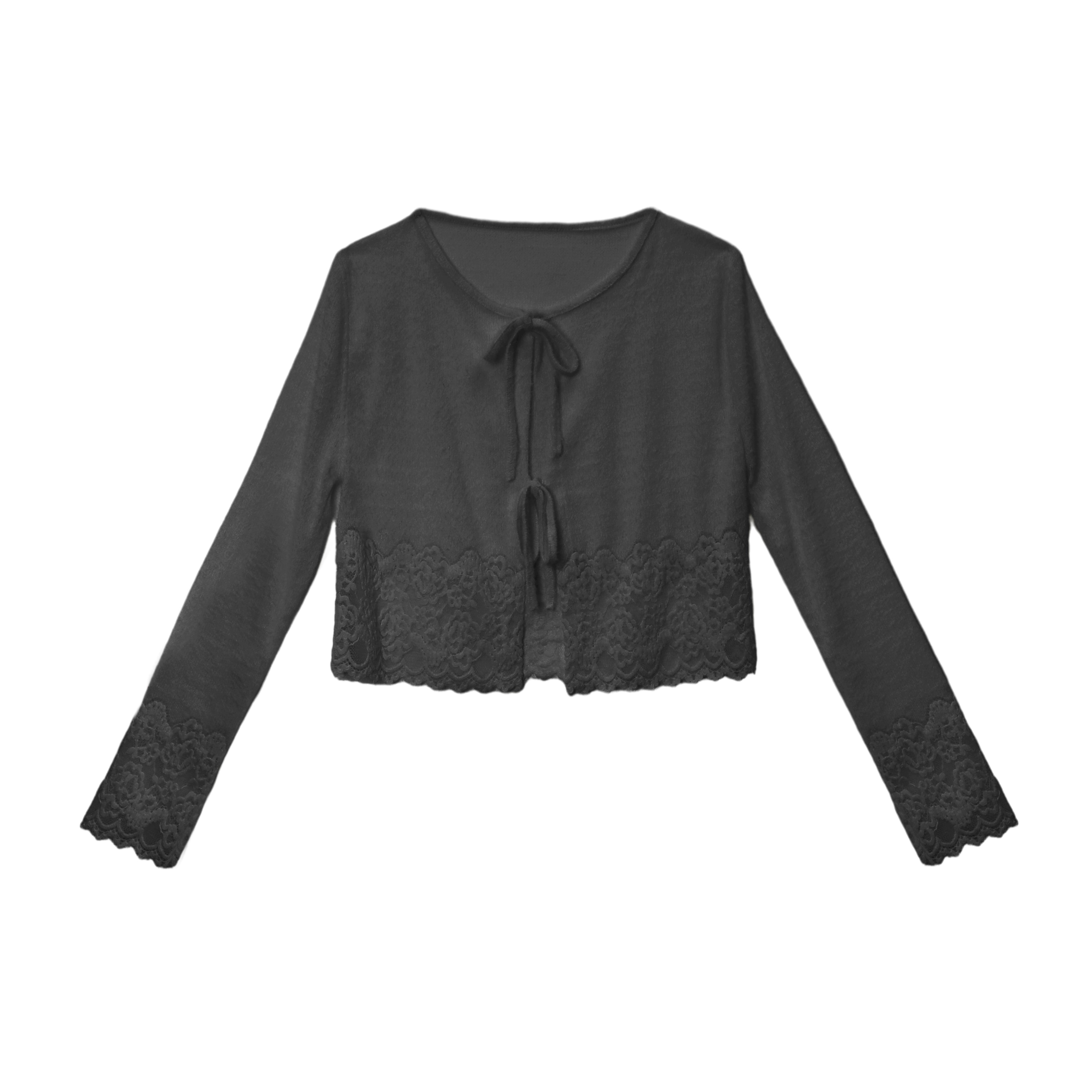 lace ribbon cardigan DL1456