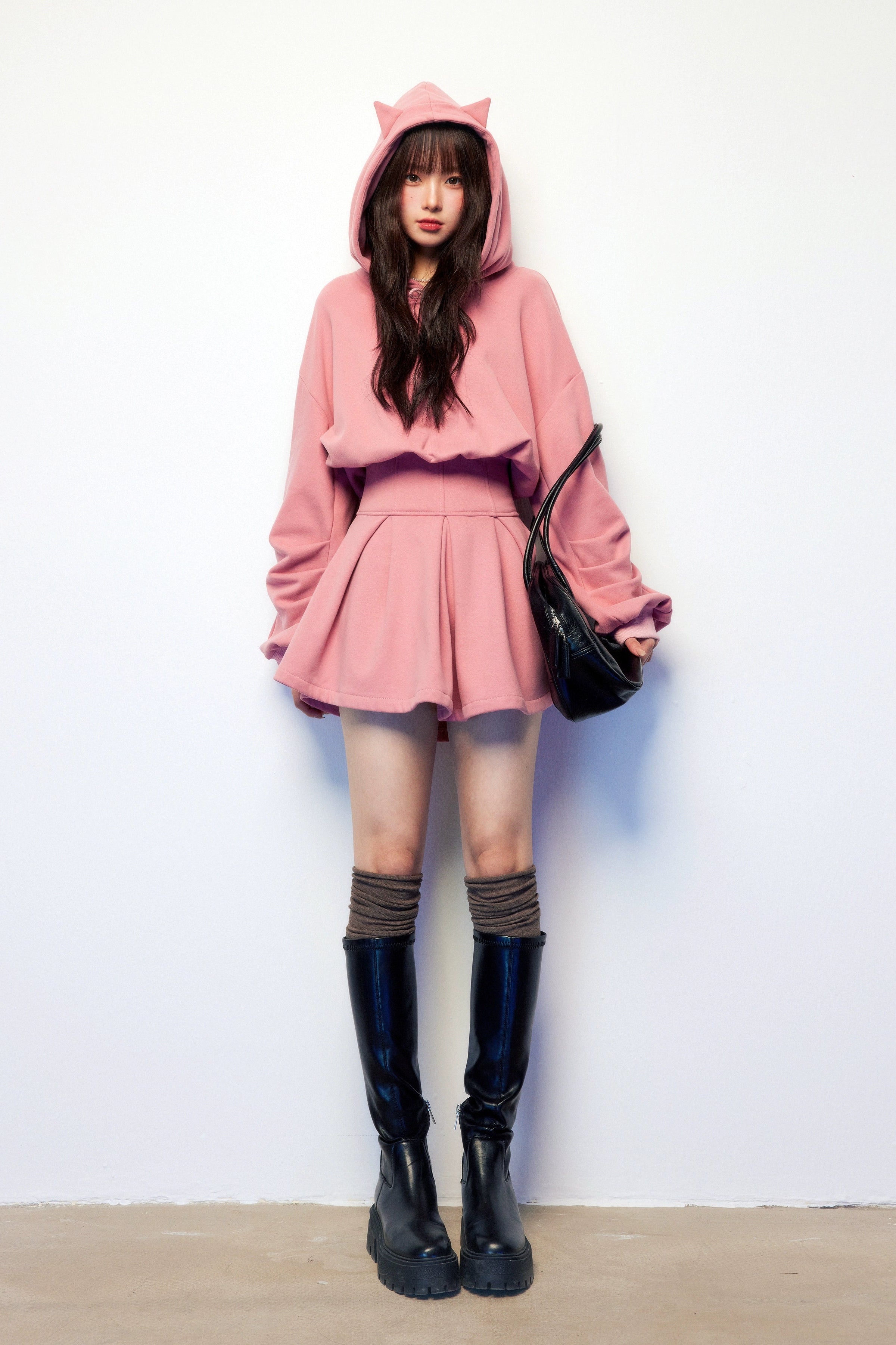 cat ear hoodie one-piec DL1483