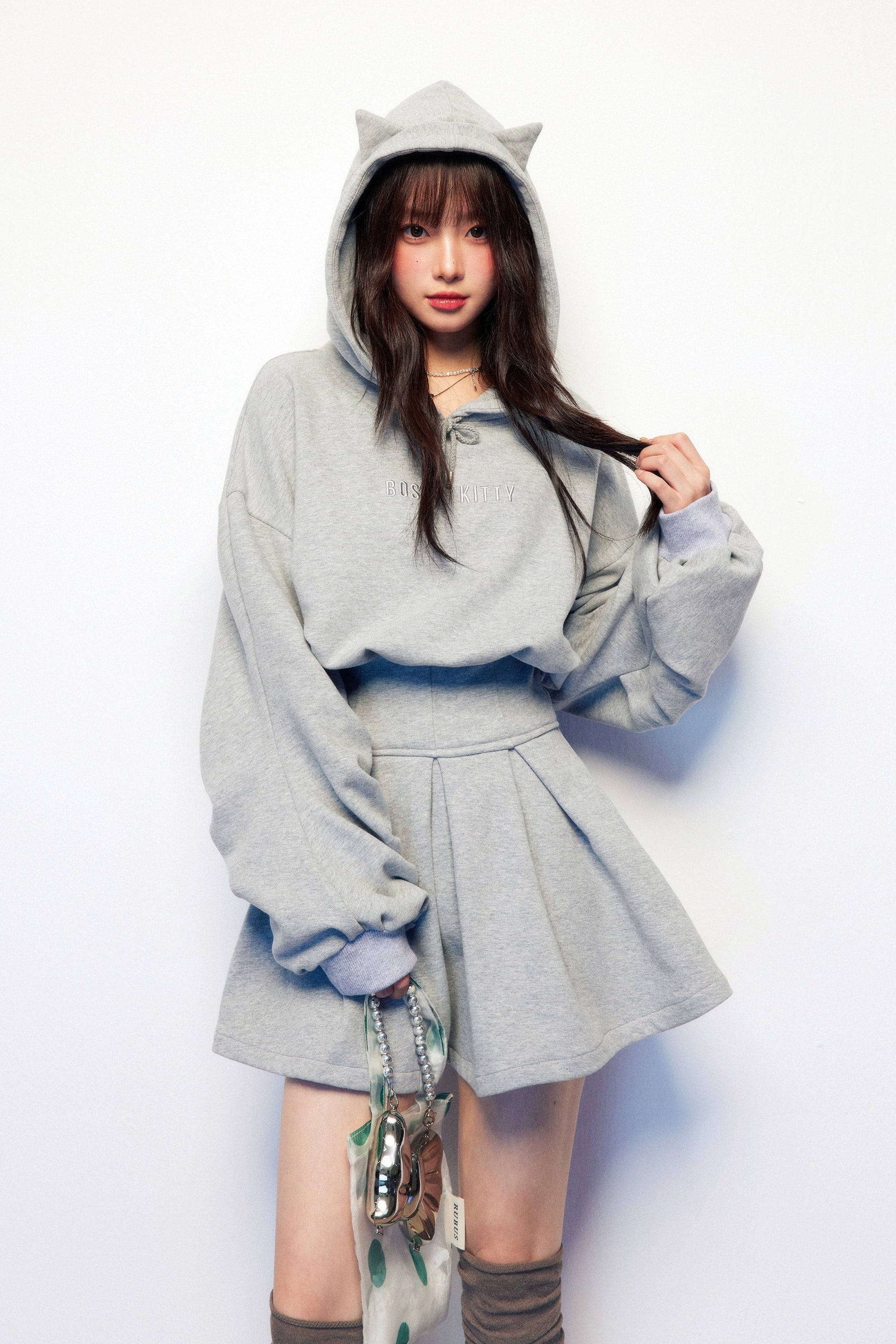 cat ear hoodie one-piec DL1483