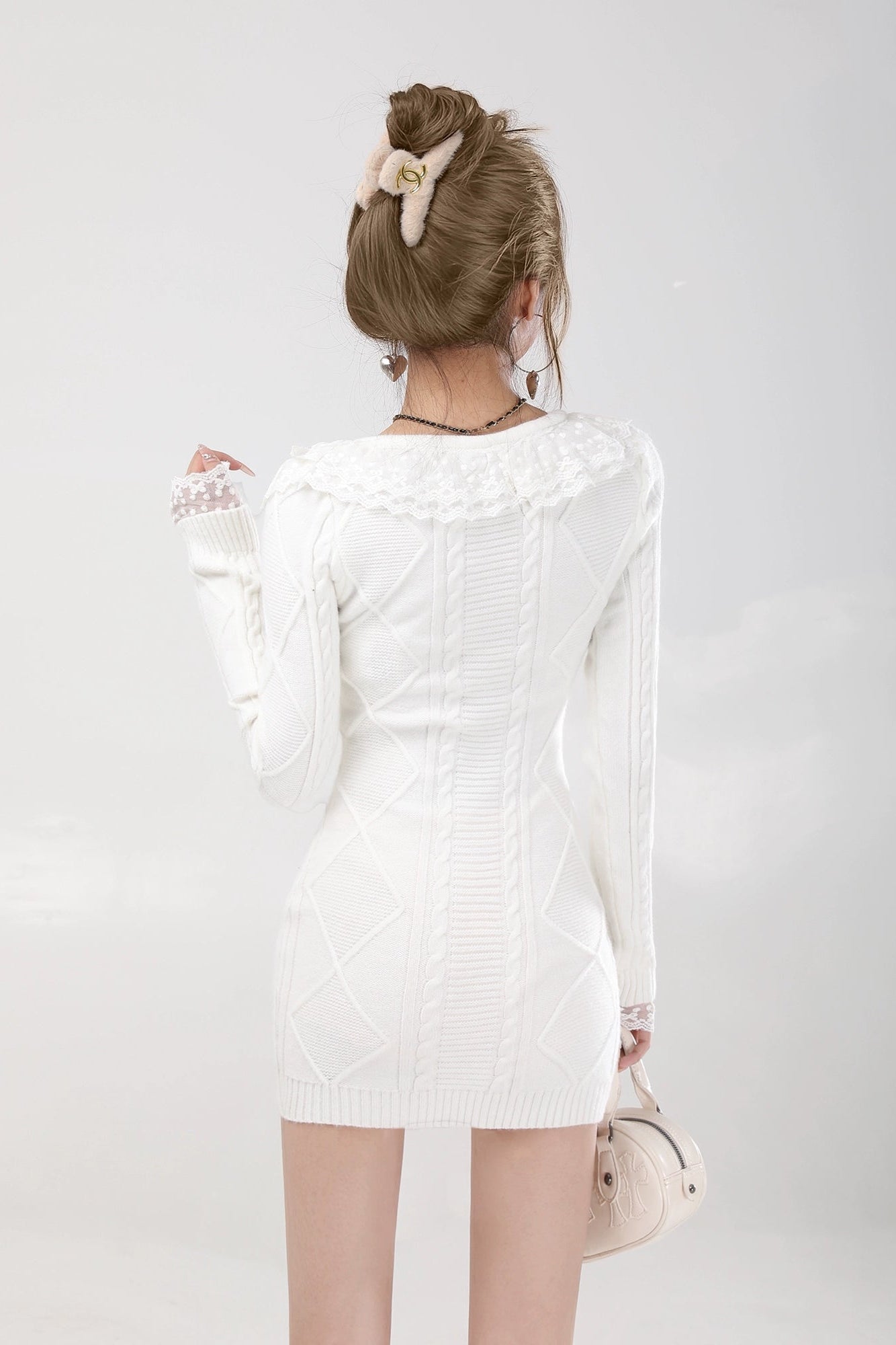 lace knit mini onepiece DL1463