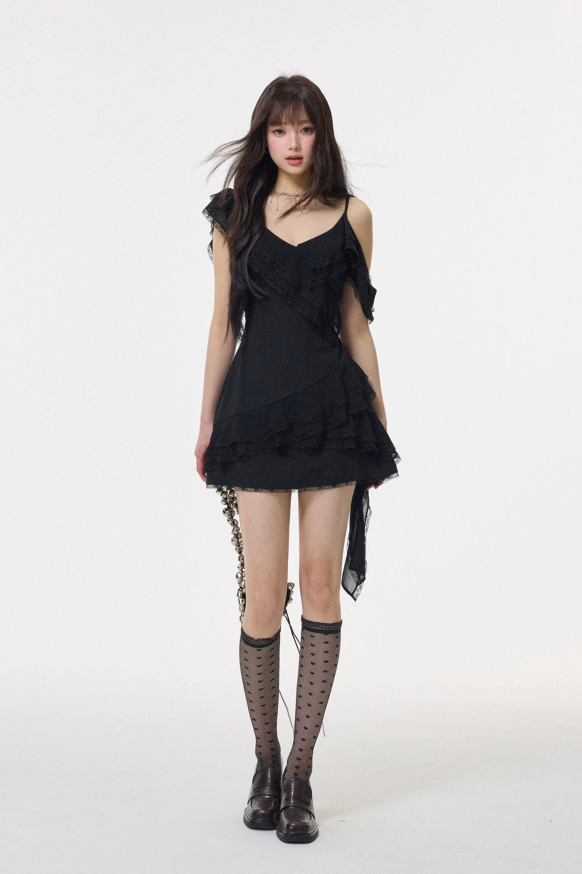 romantic sheer layer mini one-piece DL1526