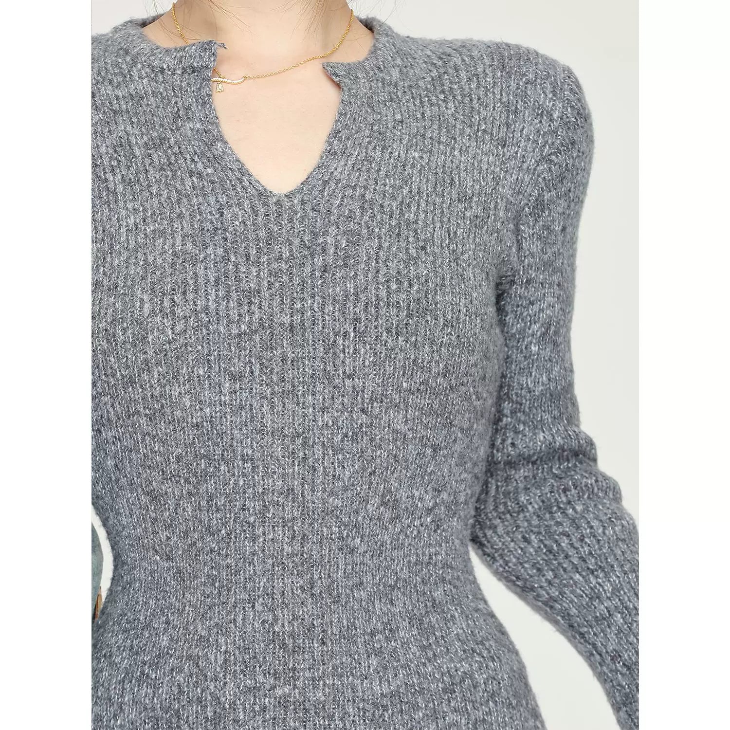 neck ledy cut one-piece DL1253