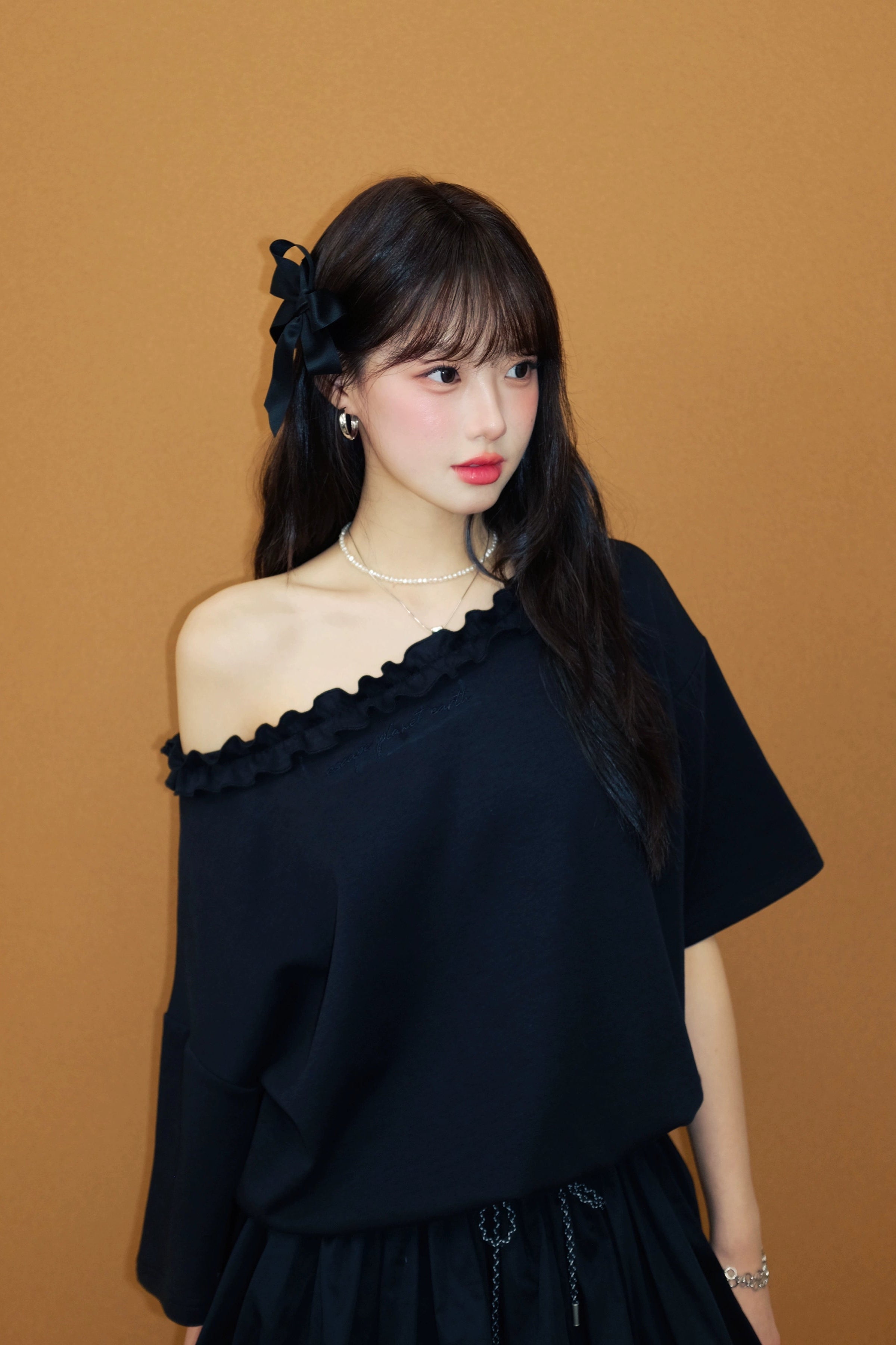off-shoulder puff set up DL1428