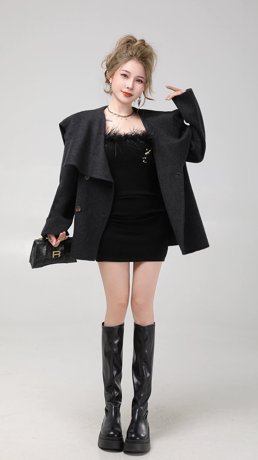 high-end over coat DL1186