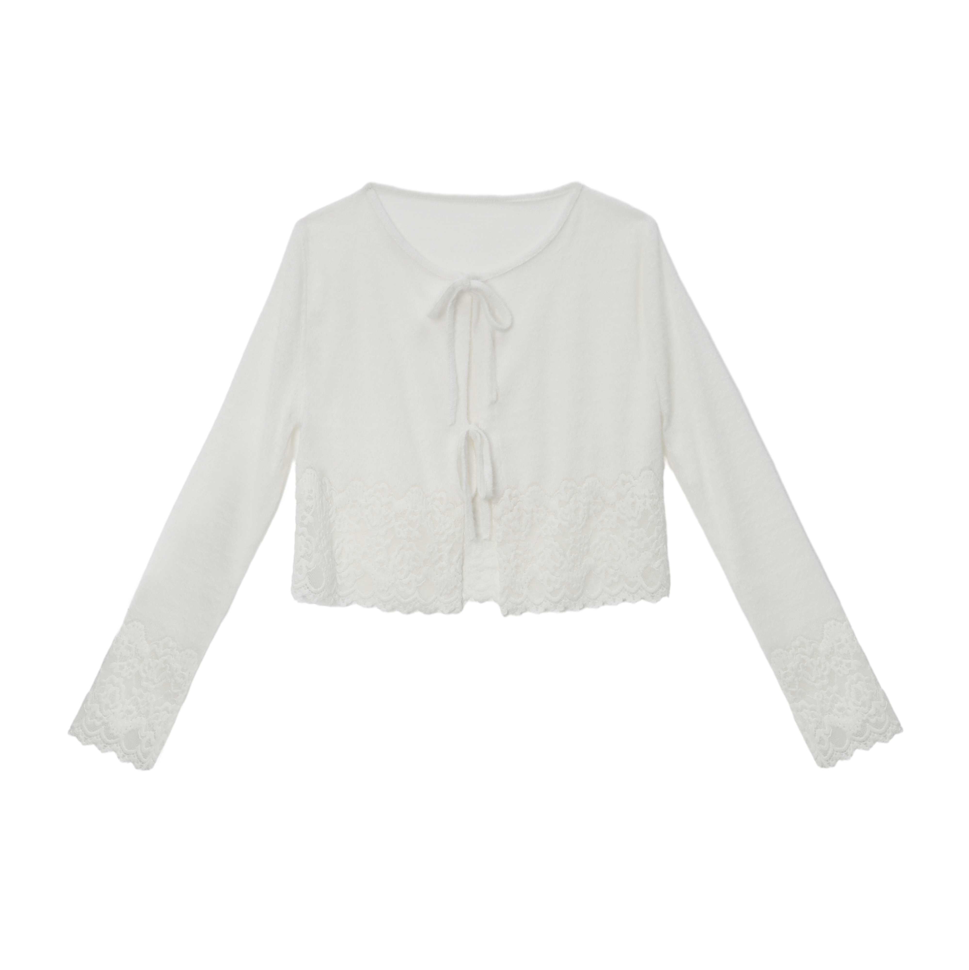 lace ribbon cardigan DL1456