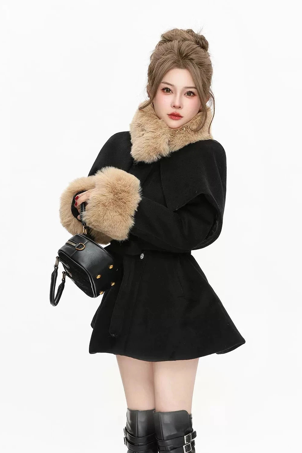 chiffon cut coat DL1265