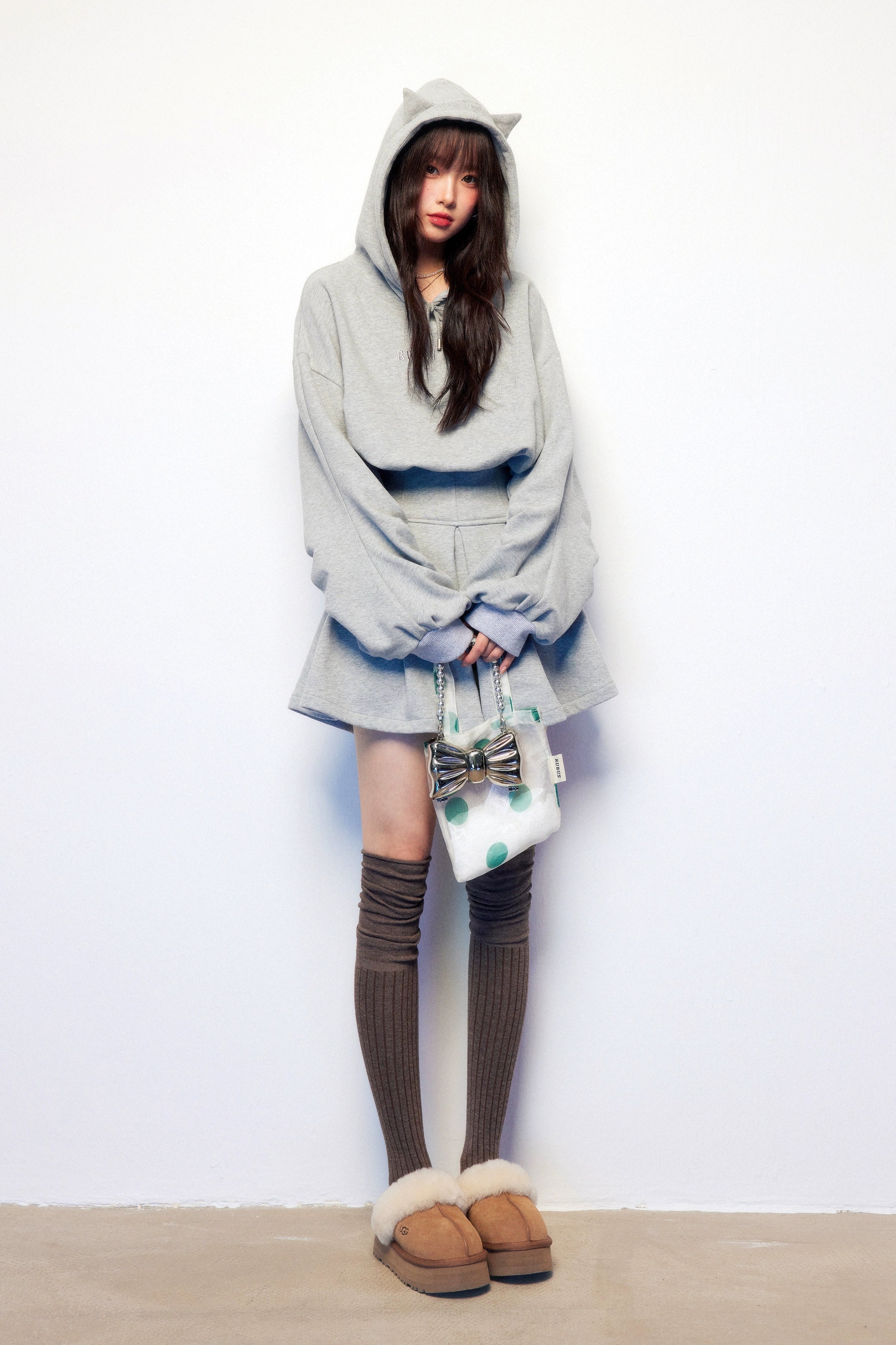 cat ear hoodie one-piec DL1483