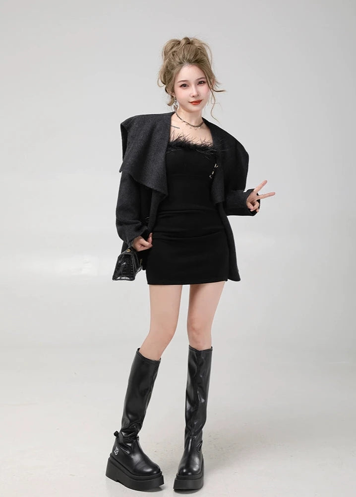 high-end over coat DL1186