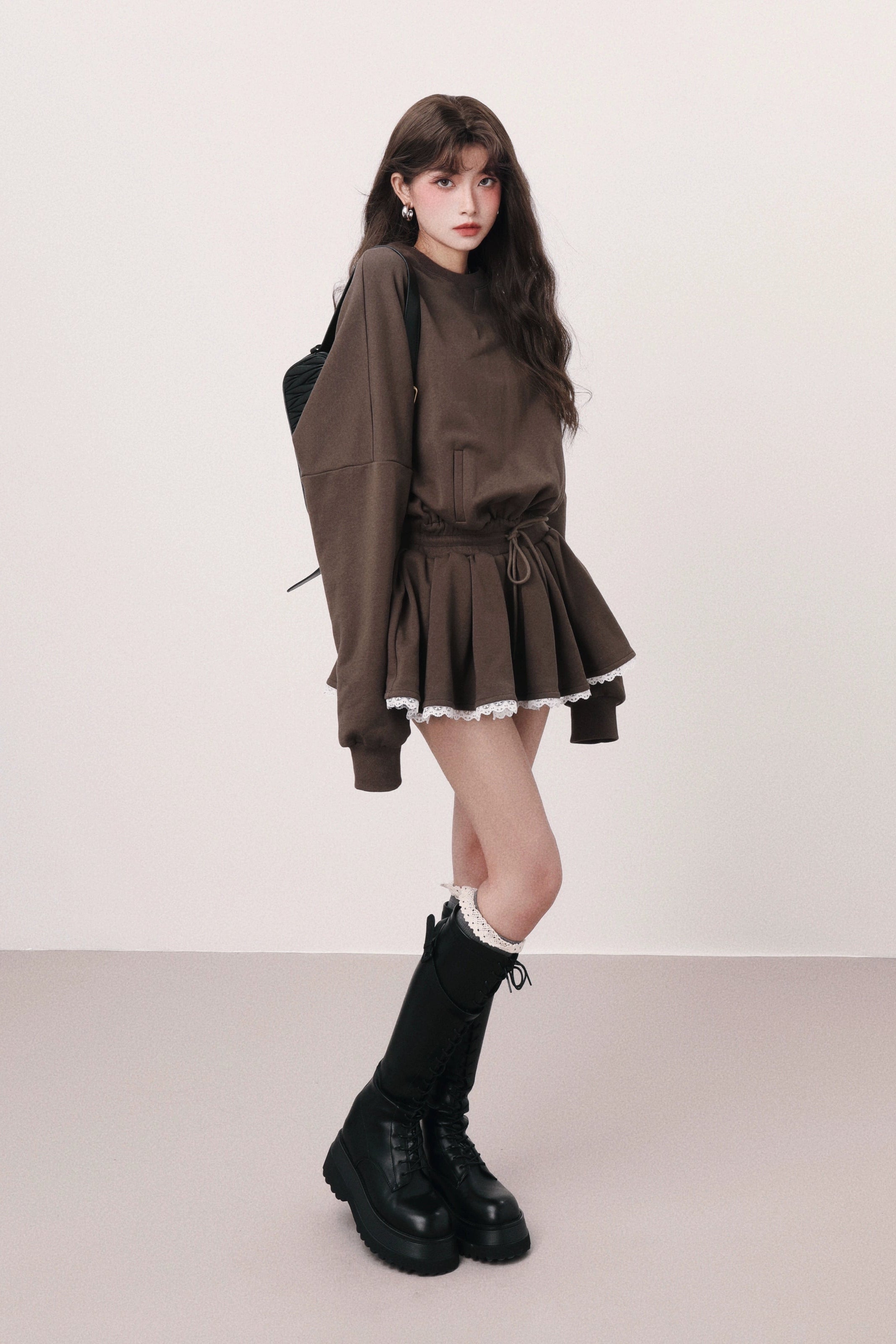 frill skirt swet set up DL1466