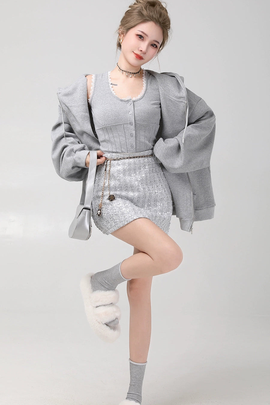 silver glow three piece set  DL1472