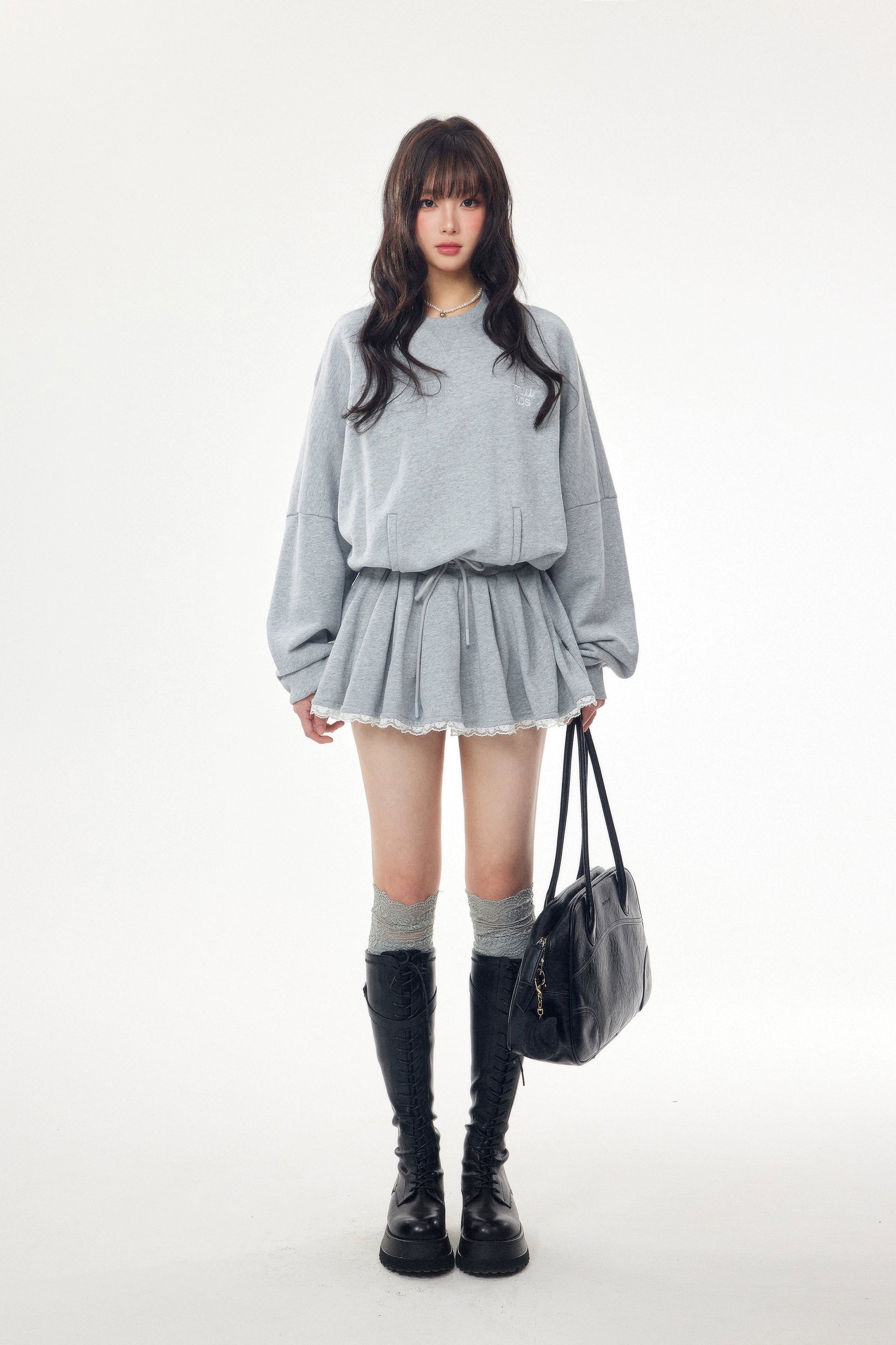 frill skirt swet set up DL1445