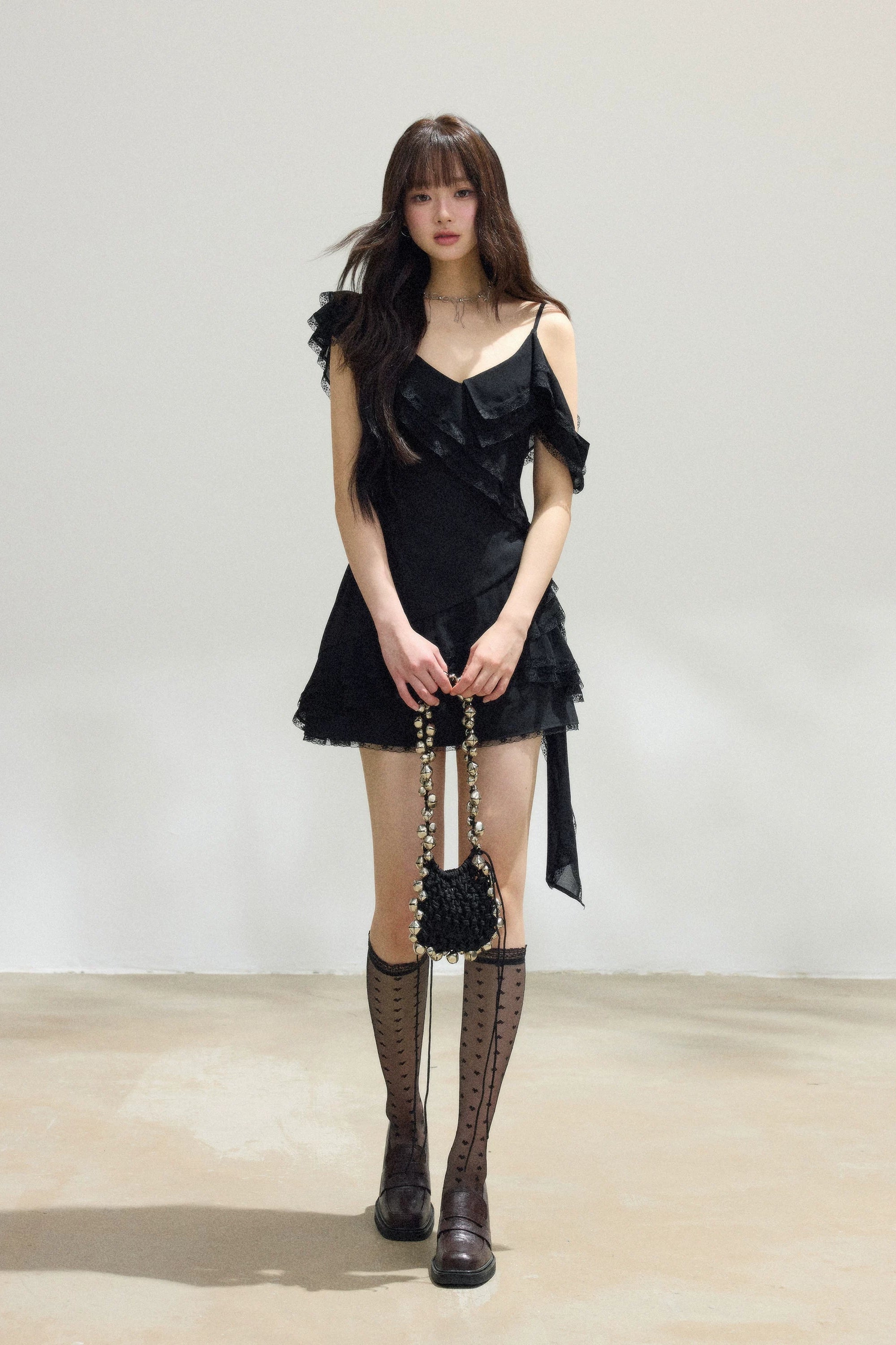 romantic sheer layer mini one-piece DL1526