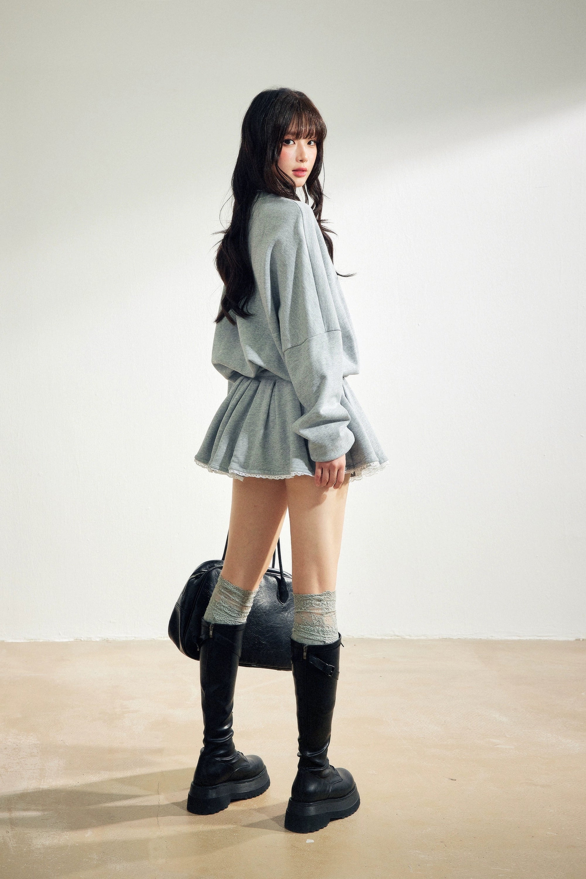 frill skirt swet set up DL1445