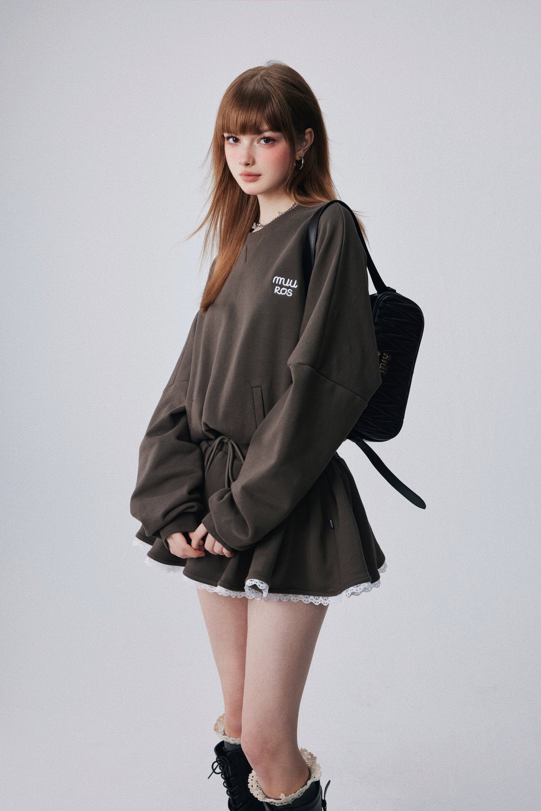 frill skirt swet set up DL1466