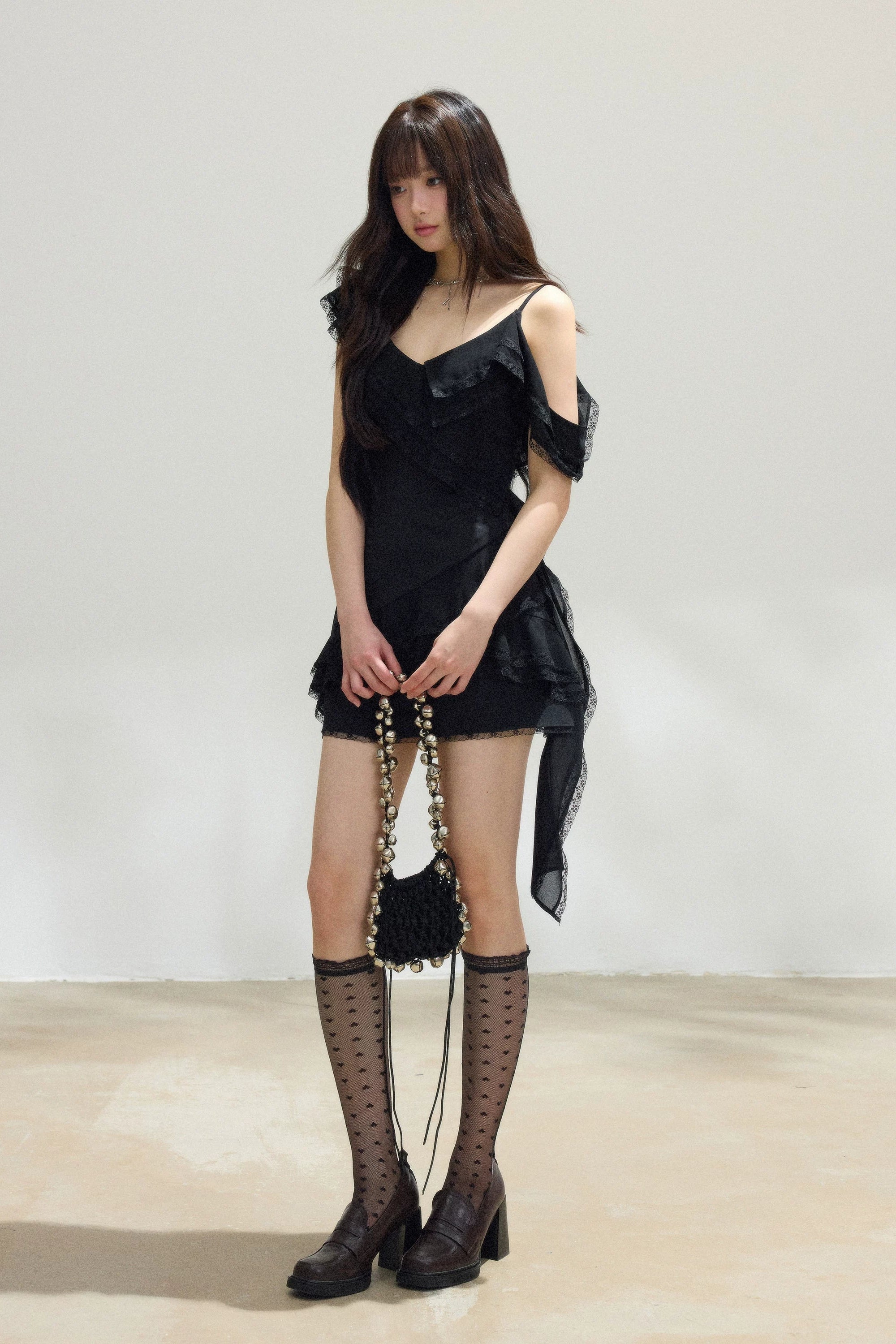 romantic sheer layer mini one-piece DL1526