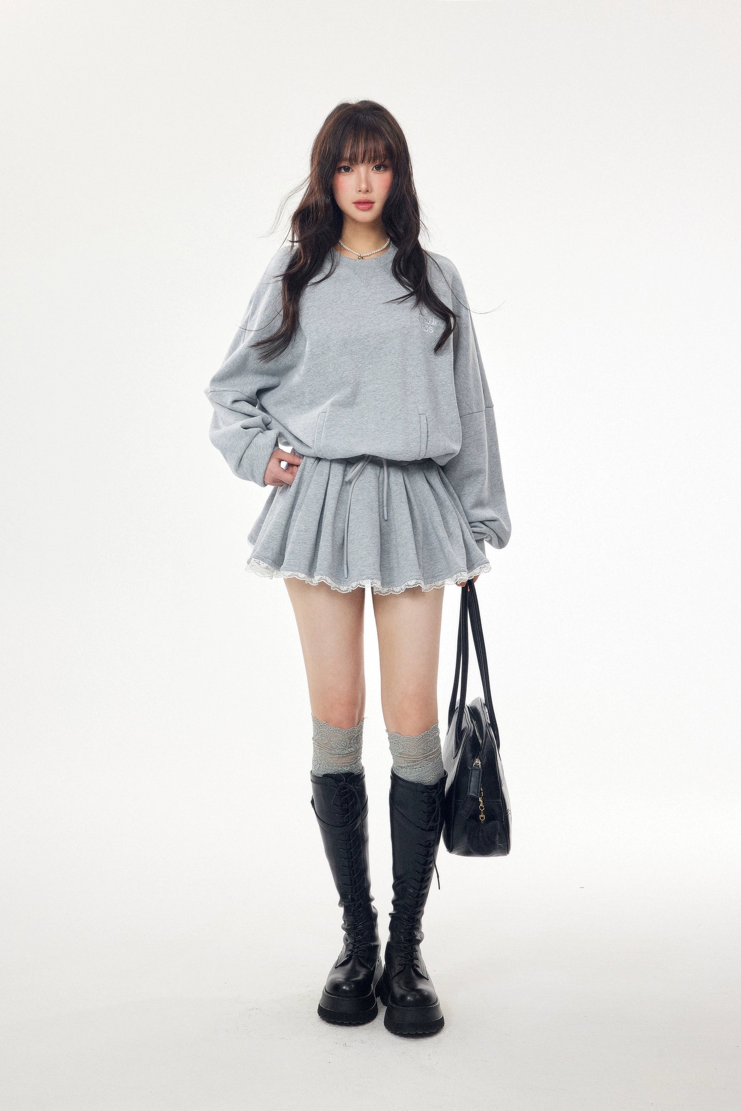 frill skirt swet set up DL1445