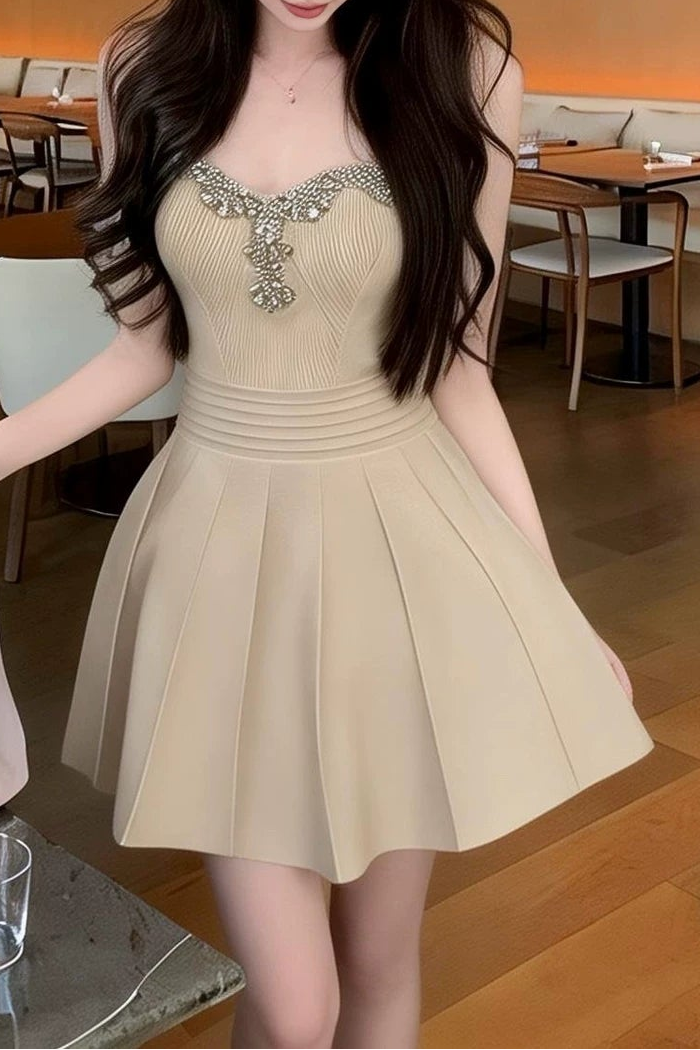 bijou corset flare dress DL1506