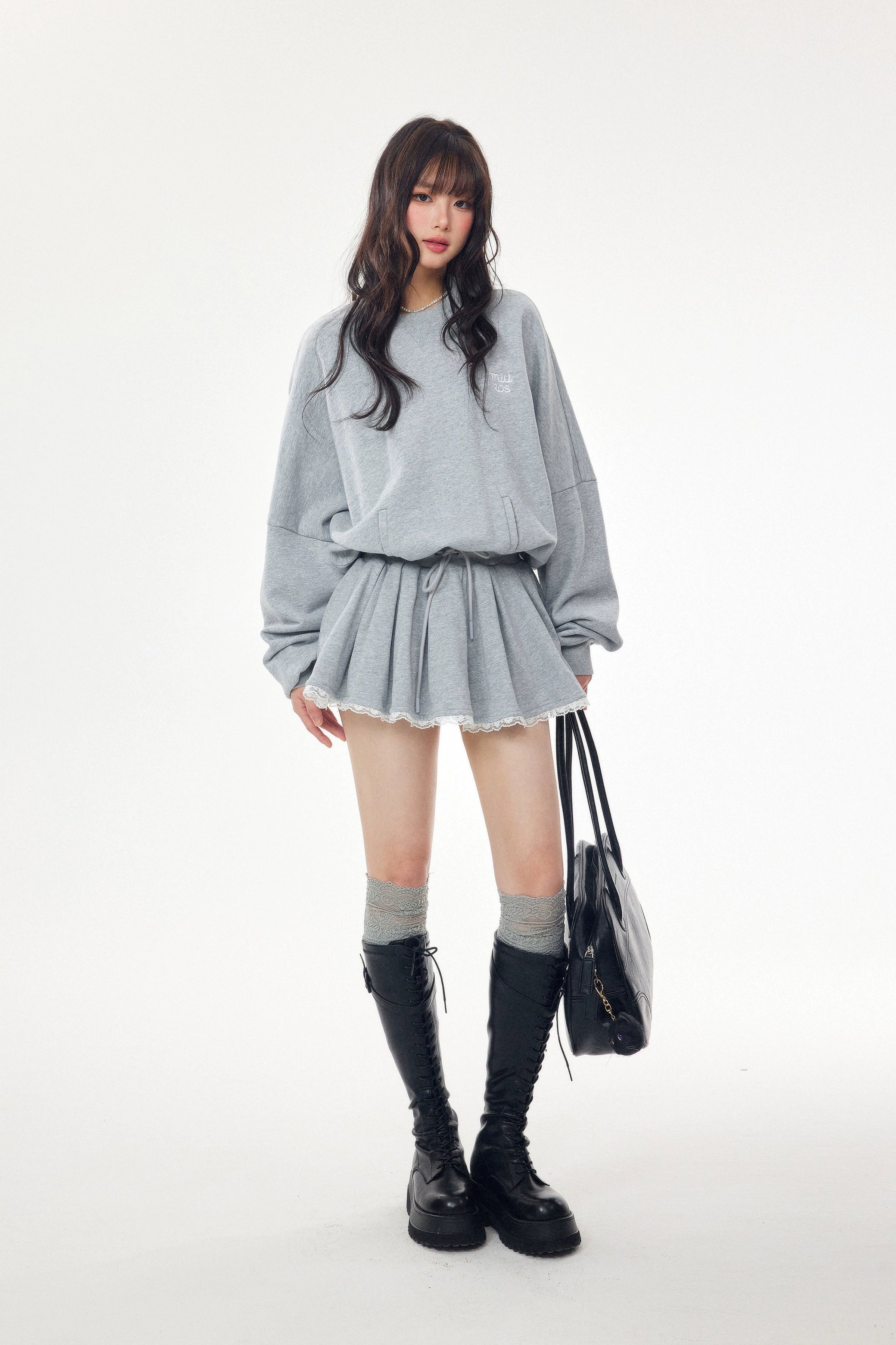 frill skirt swet set up DL1445