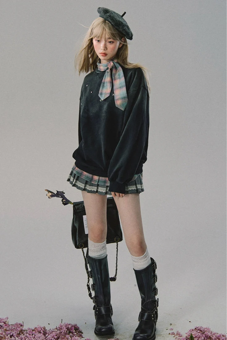 Retro College Girls Skirts DL10048