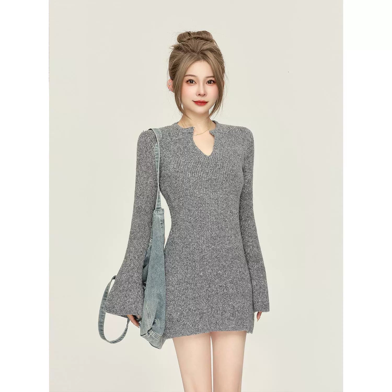 neck ledy cut one-piece DL1253