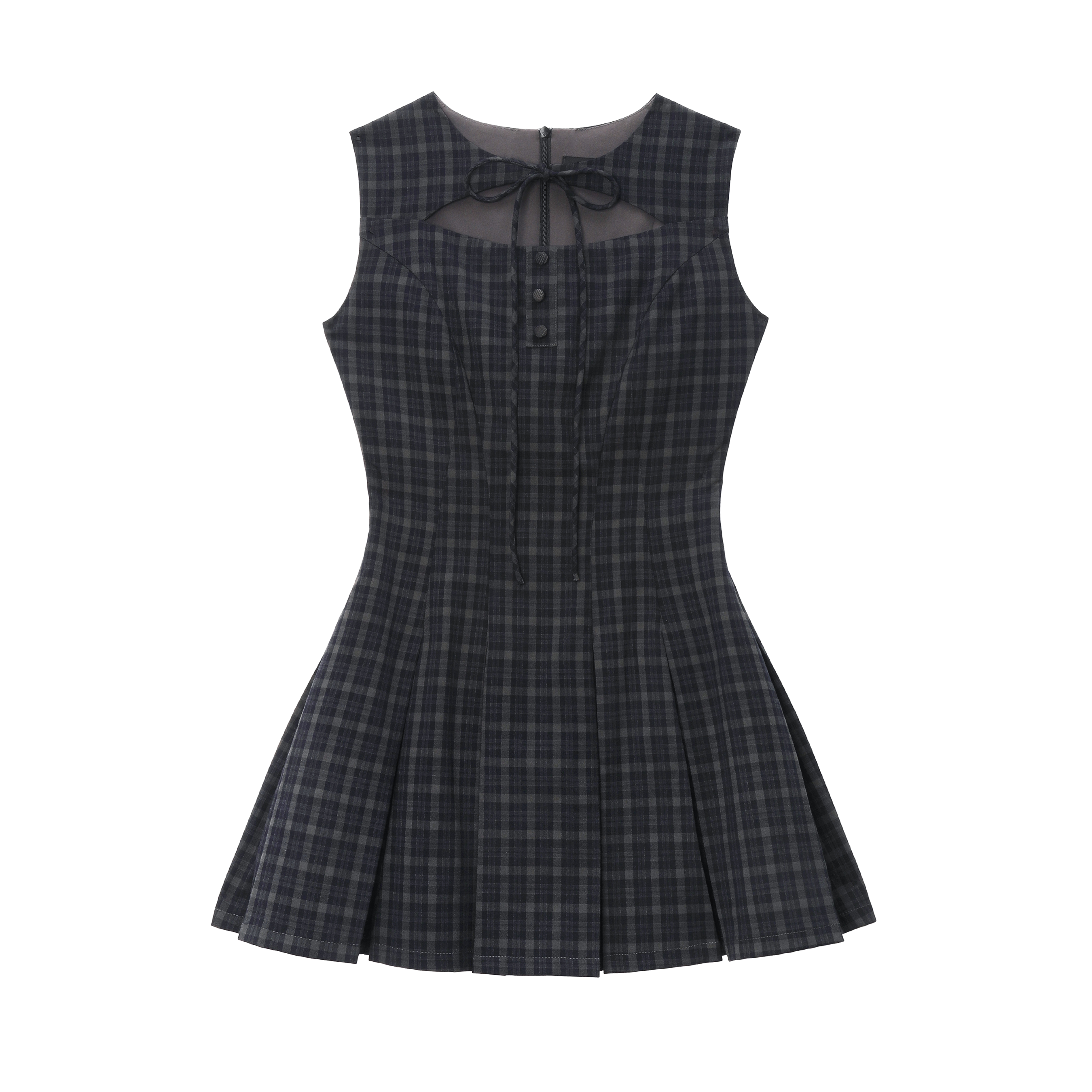 plaid ribbon mini one-piece DL1505