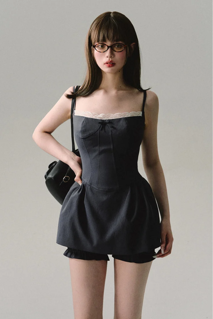 ワンピース oakmoo slim girly onepiece DL10004 xs slim girly onepiece – Sense Market