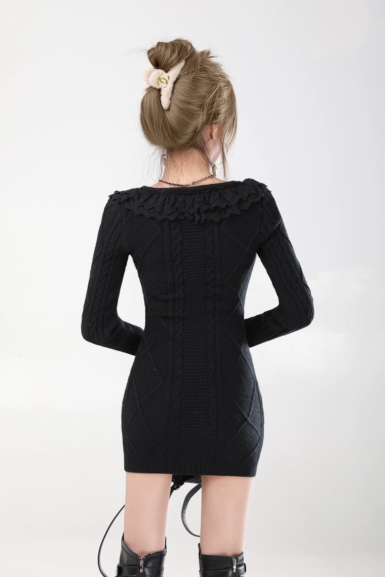 lace knit mini onepiece DL1463