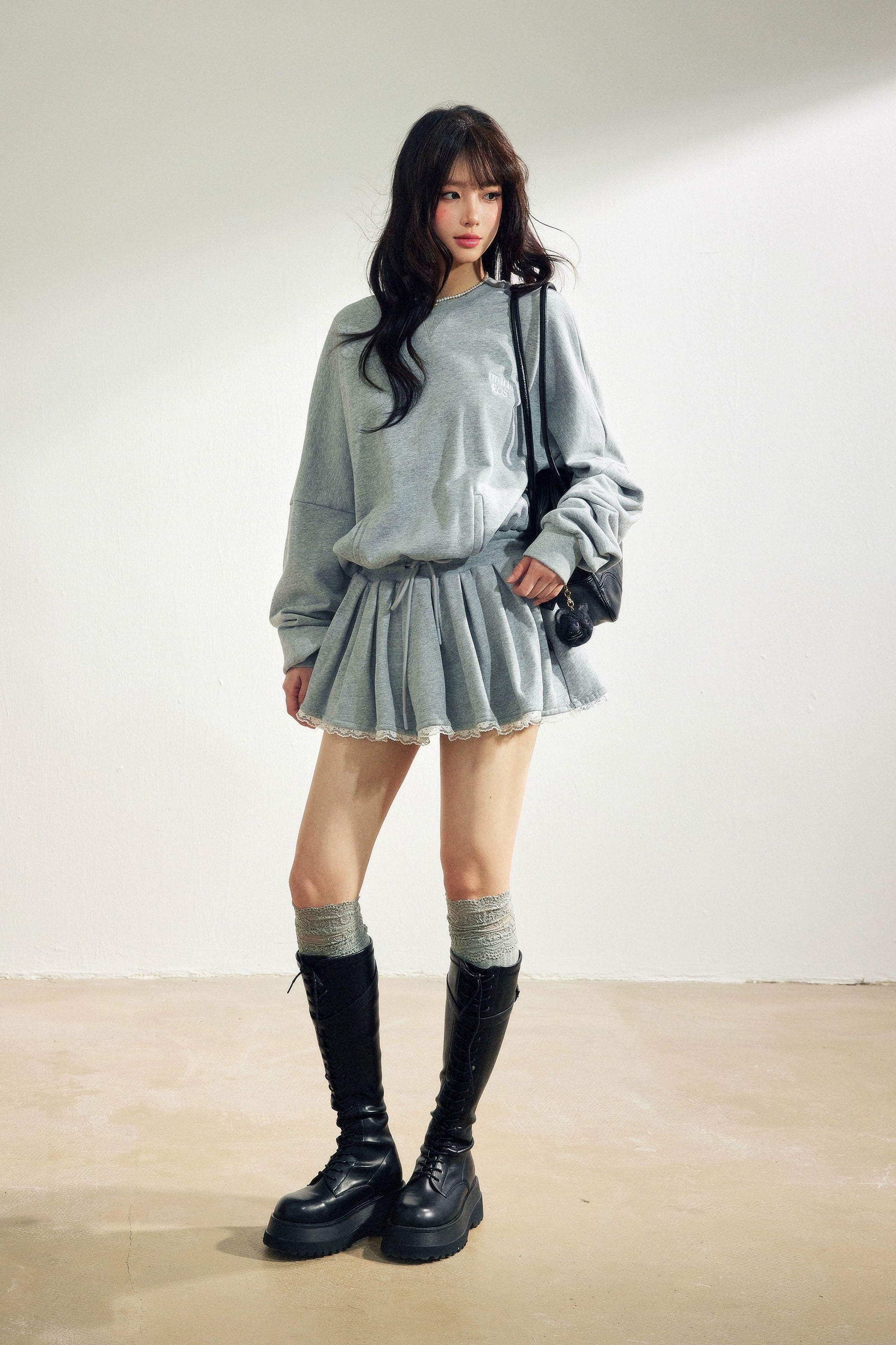 frill skirt swet set up DL1445
